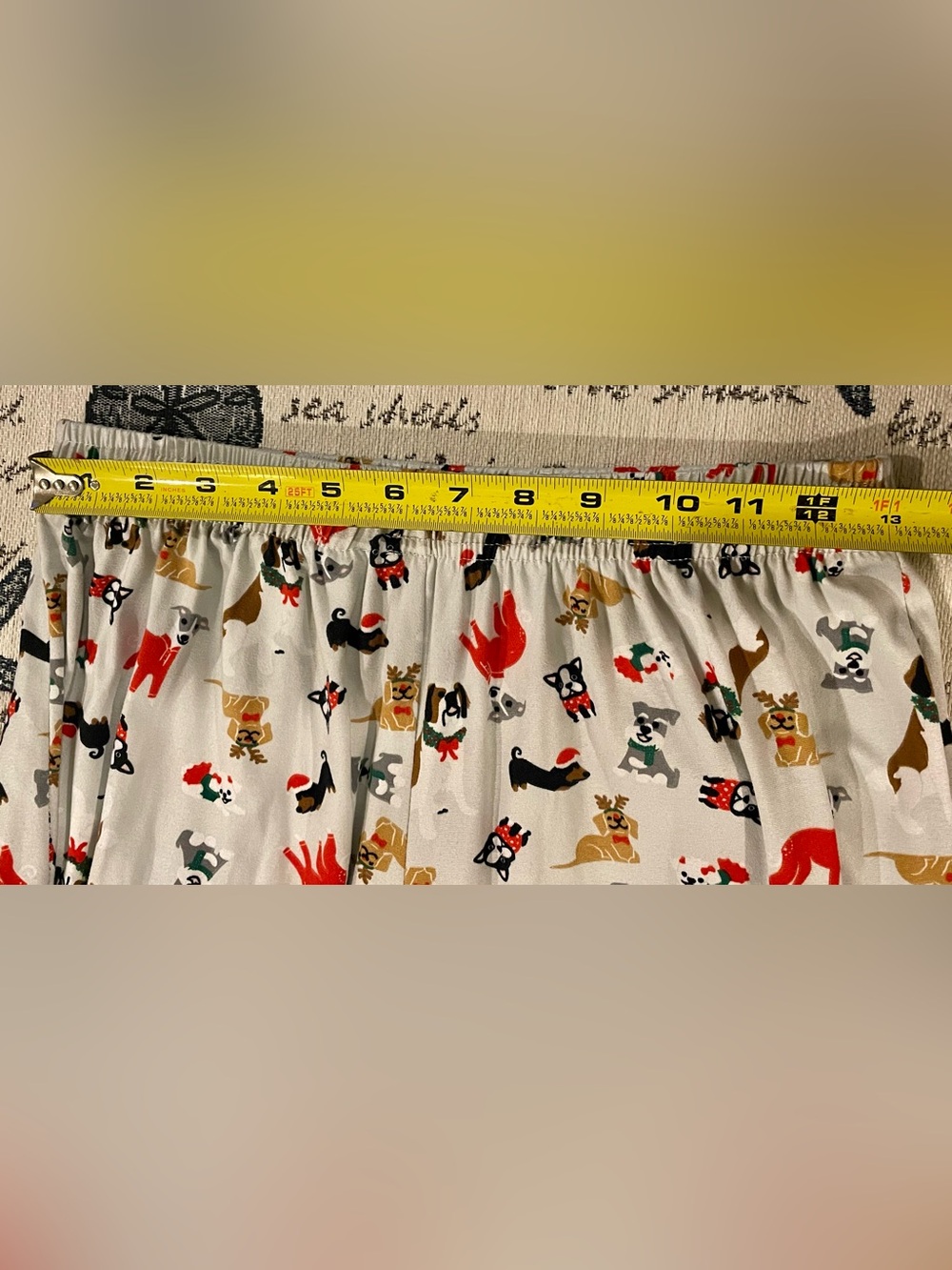 Hello Mello Holiday Lounge Pants – Christmas Dog Print – Size Medium/Large - Picture 6 of 11
